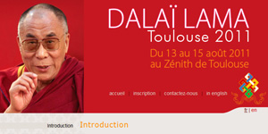 Dalaï Lama Toulouse 2011