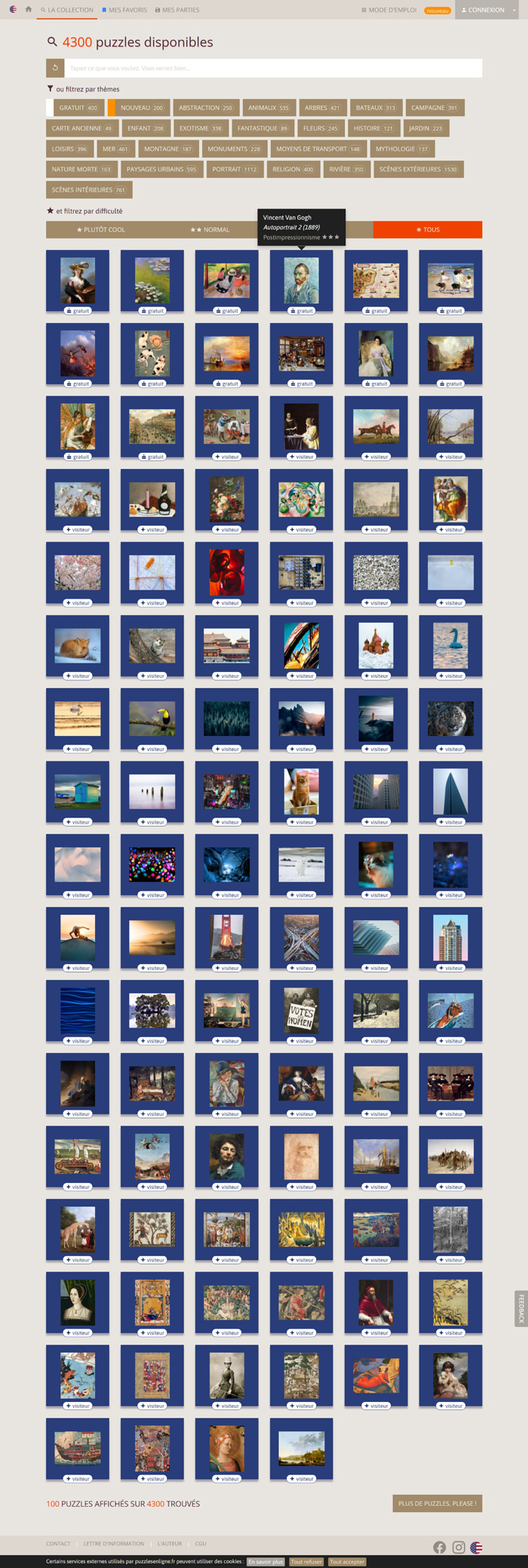 Puzzles en ligne - Page de recherche de puzzles multicritères Puzzles en ligne - Page de recherche de puzzles multicritères